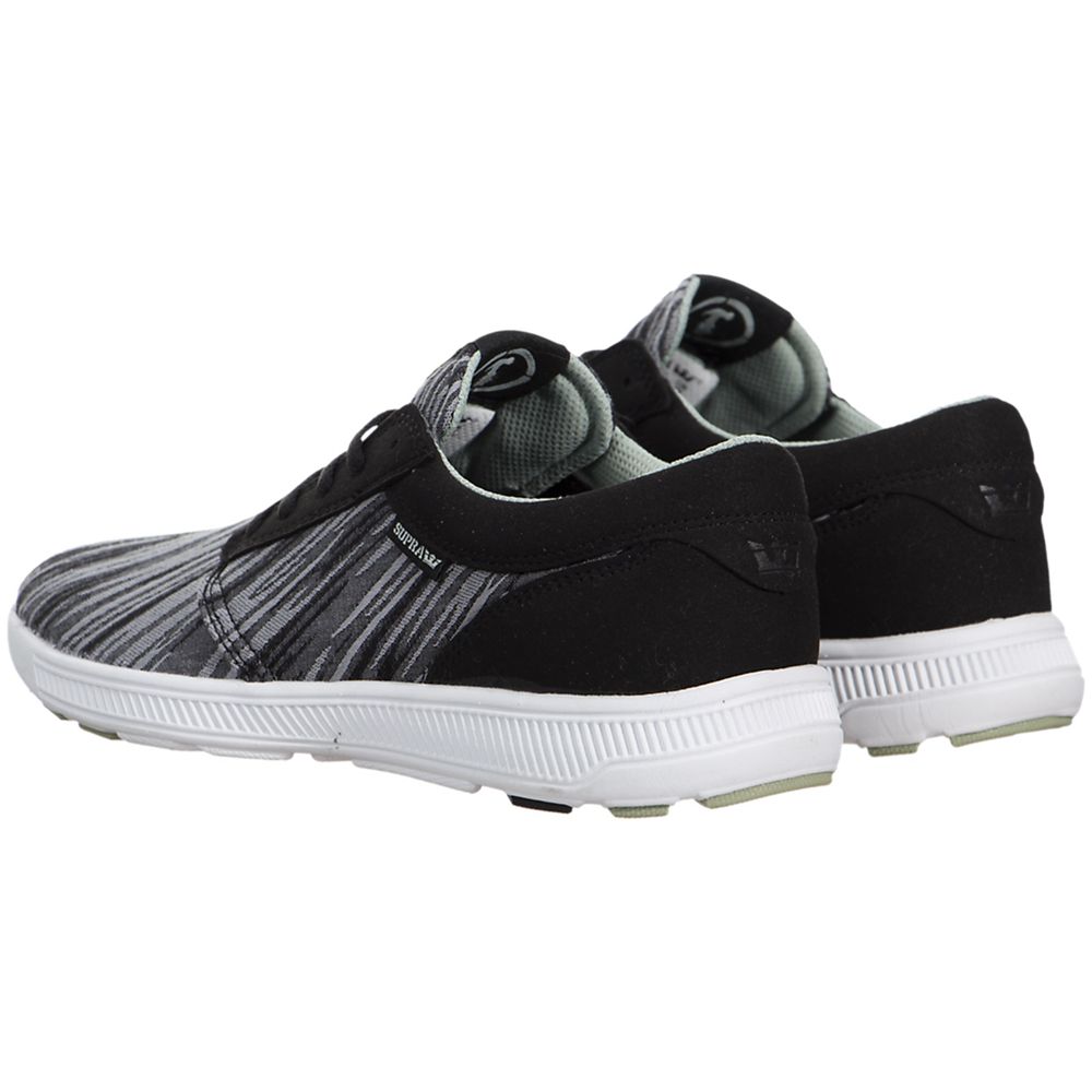 Chaussures Running Supra Hammer Run Noir Grise Black/Brush Stroke-White Homme | LMU-23698901